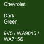 Preview: Chevrolet, Dark Green, 9V5 / WA9015 / WA7156.